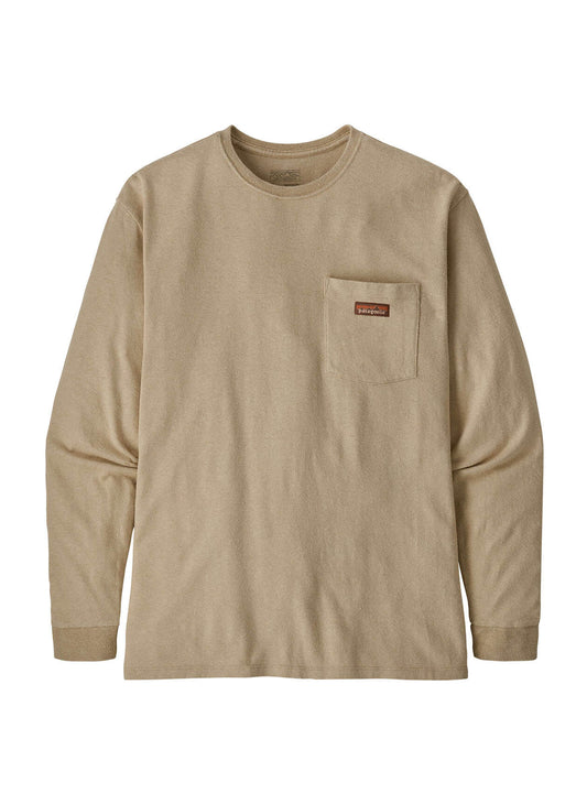Patagonia Men's Work Pocket Long-Sleeve T-Shirt - Rinsed Green - SM