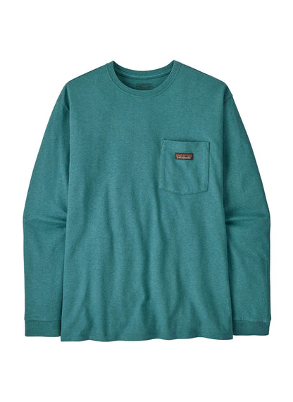 Patagonia Men's Work Pocket Long-Sleeve T-Shirt - Rinsed Green - MD