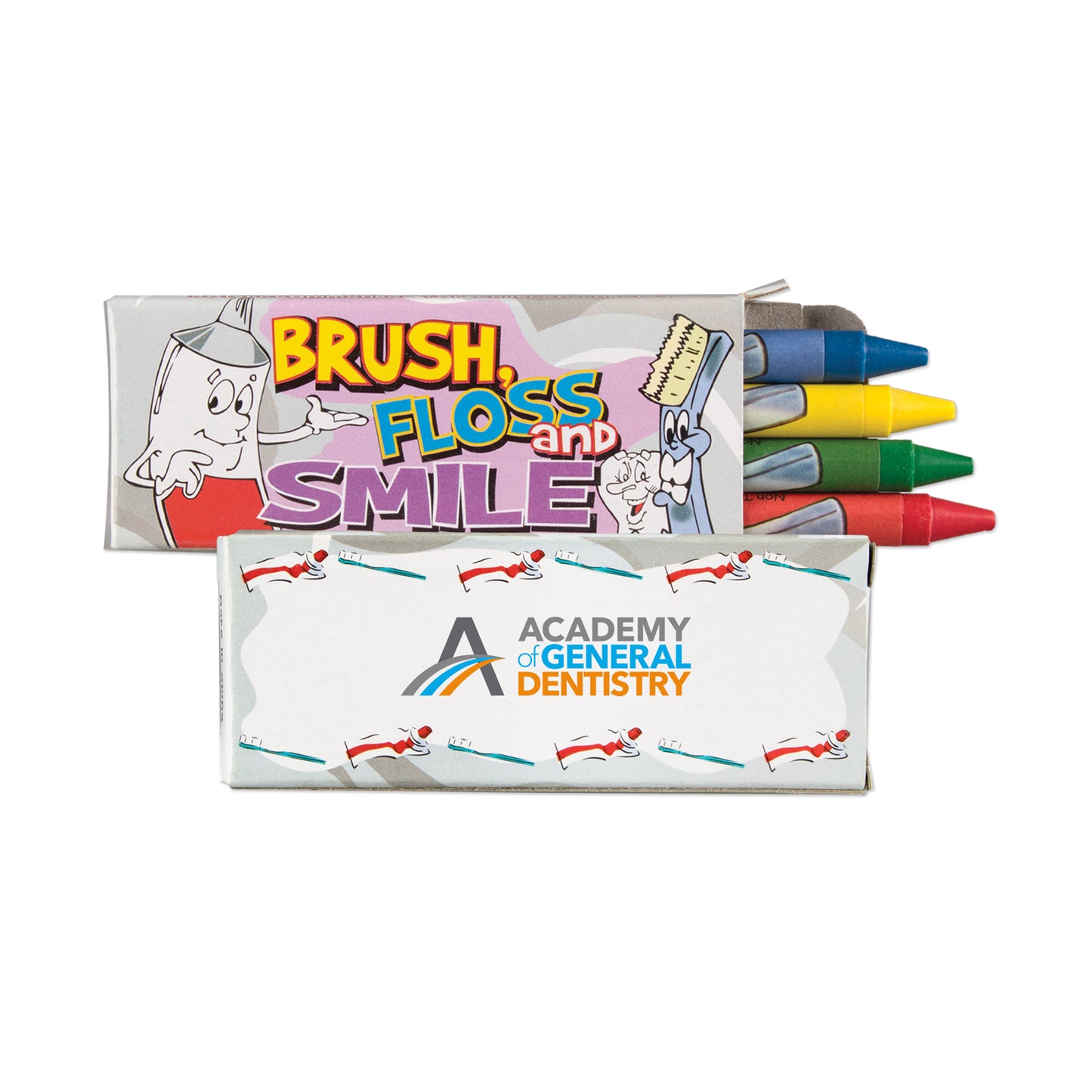 4 Pack Dental Theme Crayons