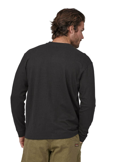 Patagonia Men's Long-Sleeved Work Henley Pocket T-Shirt - Black - MD