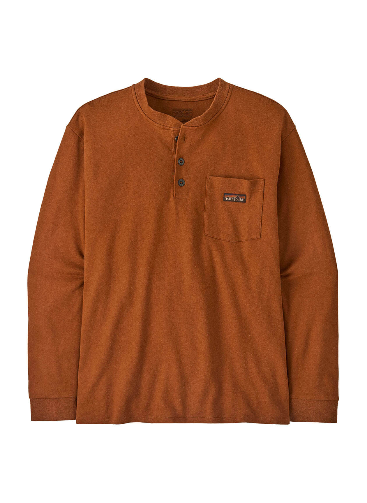 Patagonia Men's Long-Sleeved Work Henley Pocket T-Shirt - Black - XL