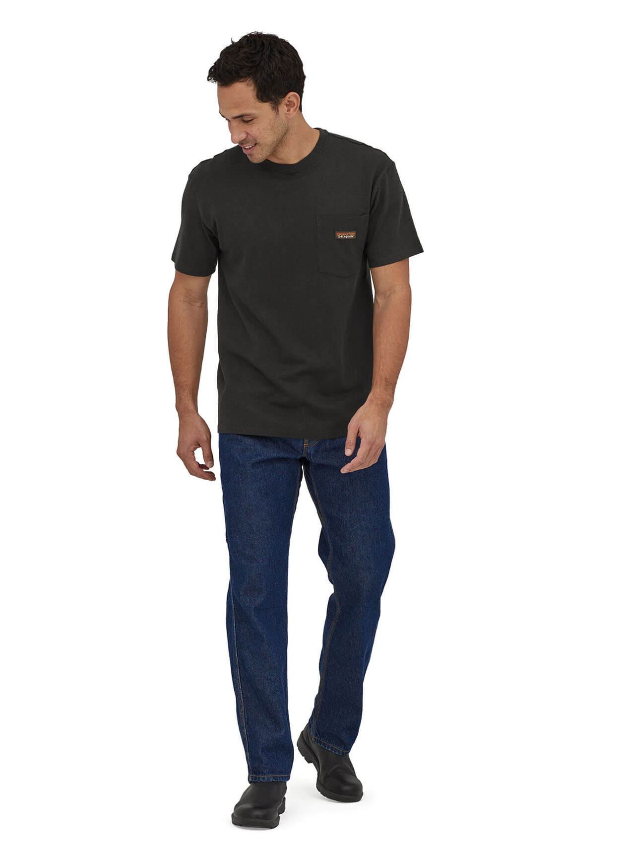 Patagonia Men's Work Pocket T-Shirt - Black - LG