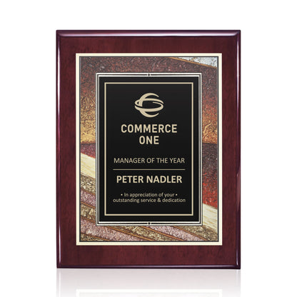 Oakleigh/Albina Plaque - Rosewood Finish