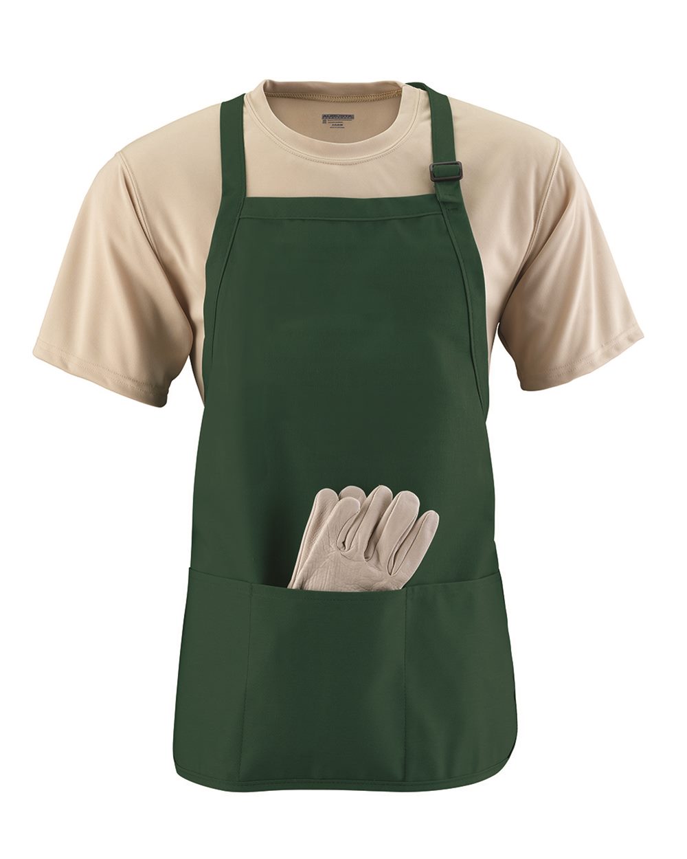Medium Length Apron with Pouch - 4250