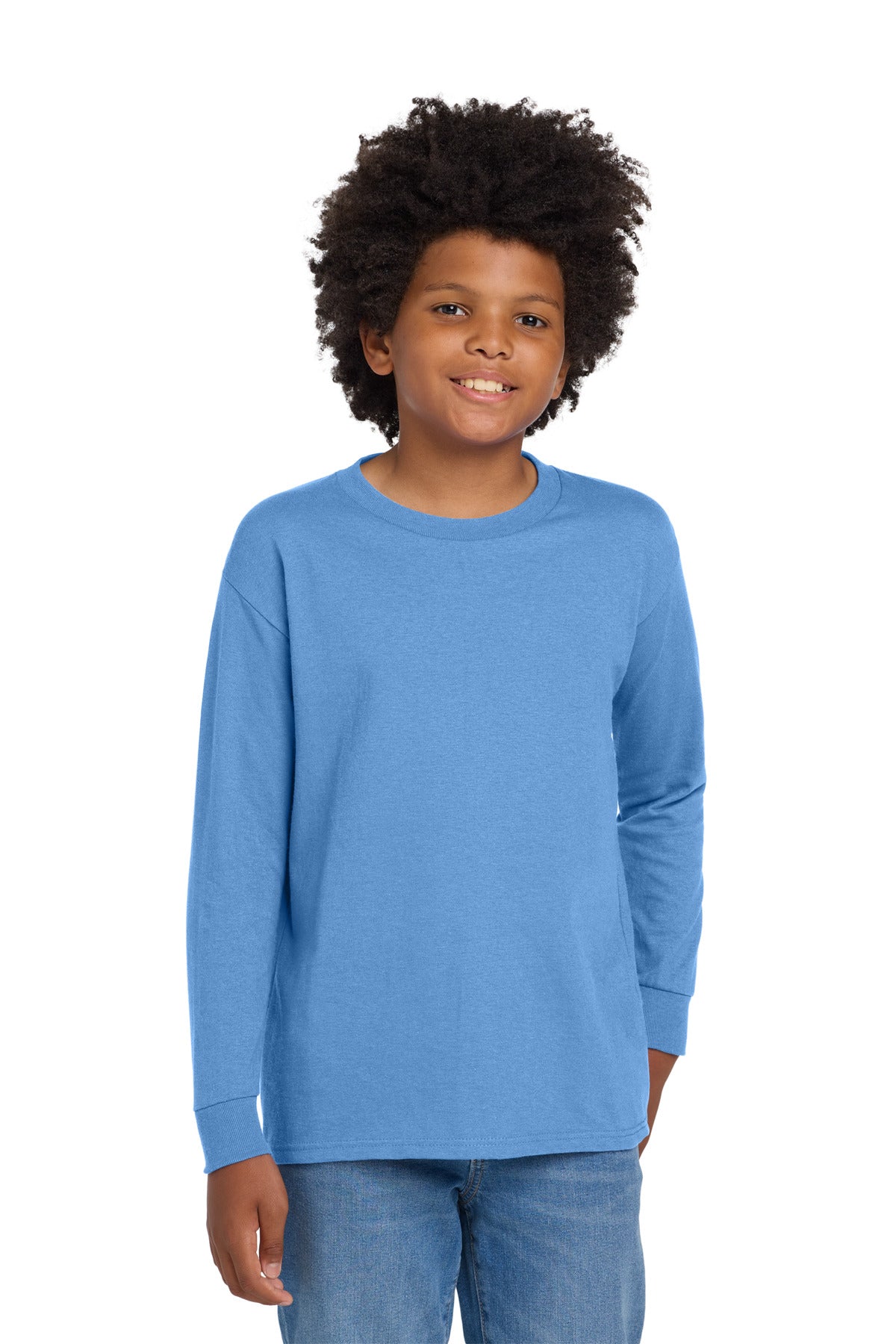 SanMar 5400B_carolinablue_model_front.jpg