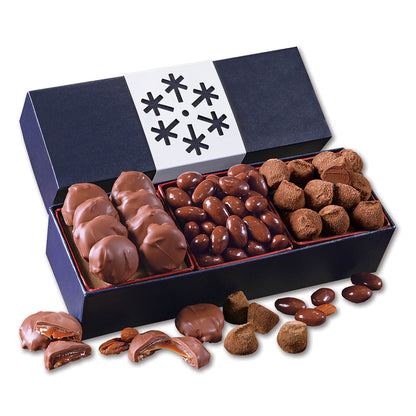 Navy Gift of Distinction with Snowflake Sleeve