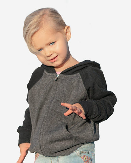 Toddler Lightweight Special Blend Raglan Zip Hood - PRM10TSBZ
