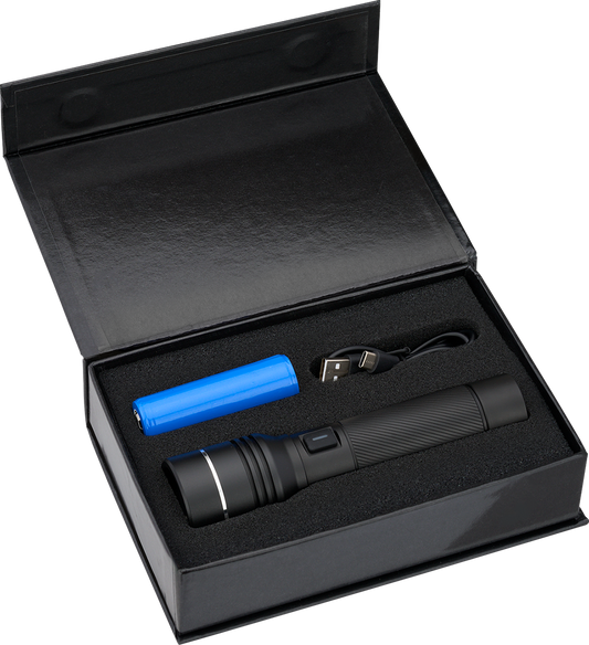 Rechargeable 20W White Laser LED Flashlight