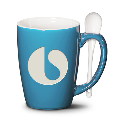 Winfield Mug & Spoon 15oz - Deep Etch