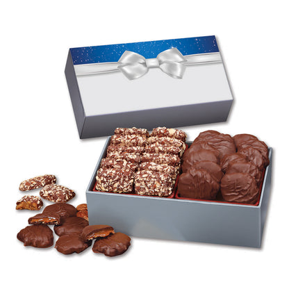 Toffee & Pecan Clusters in Gift Box with Bow Sleeve