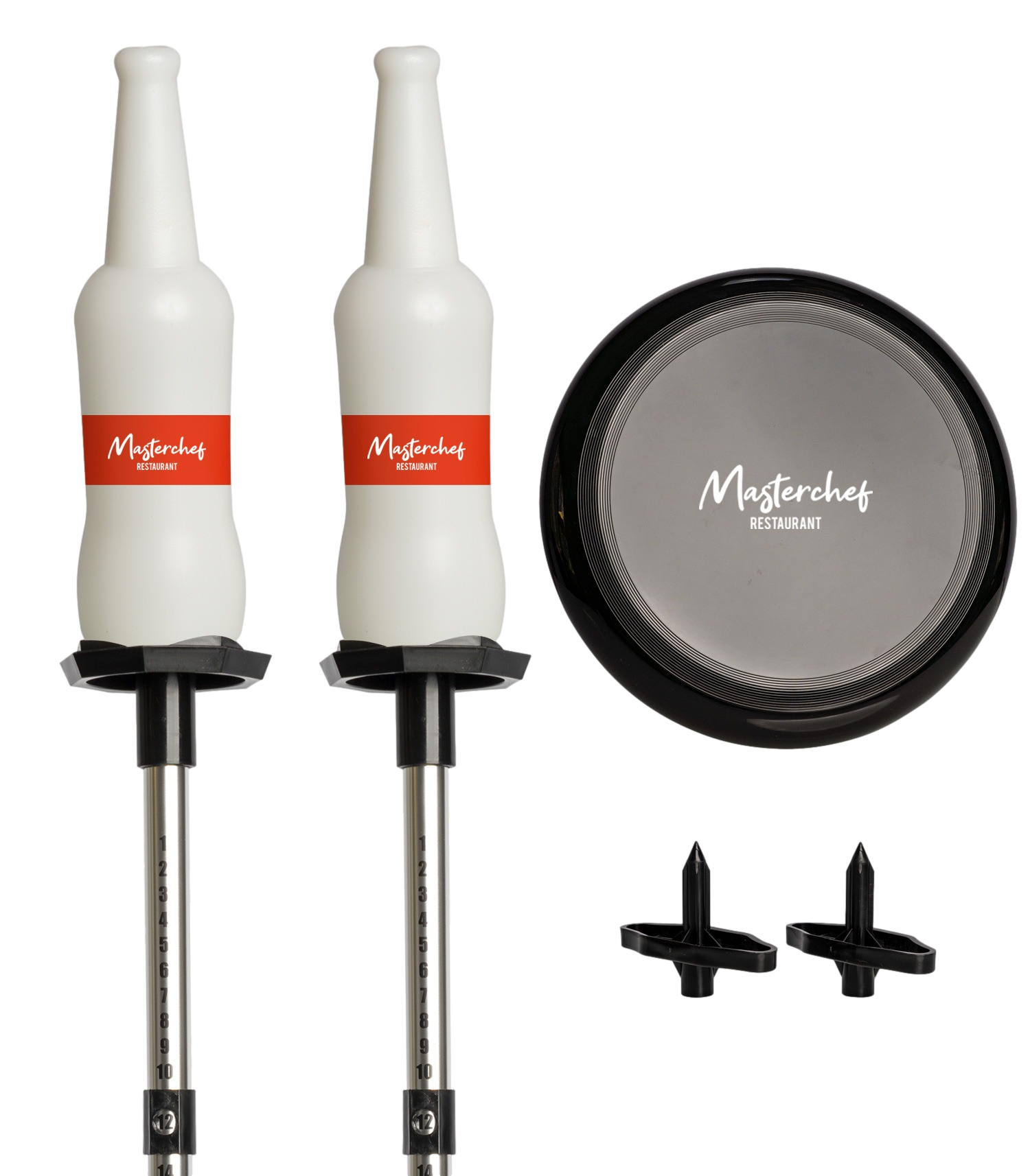 White Bottles / Black Disc BottleBust