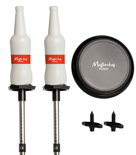 White Bottles / Black Disc BottleBust