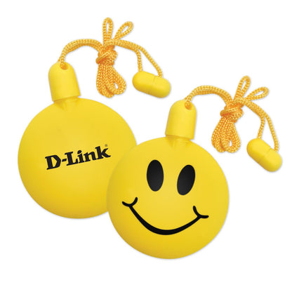 Yellow Smile Face Bubble Necklace