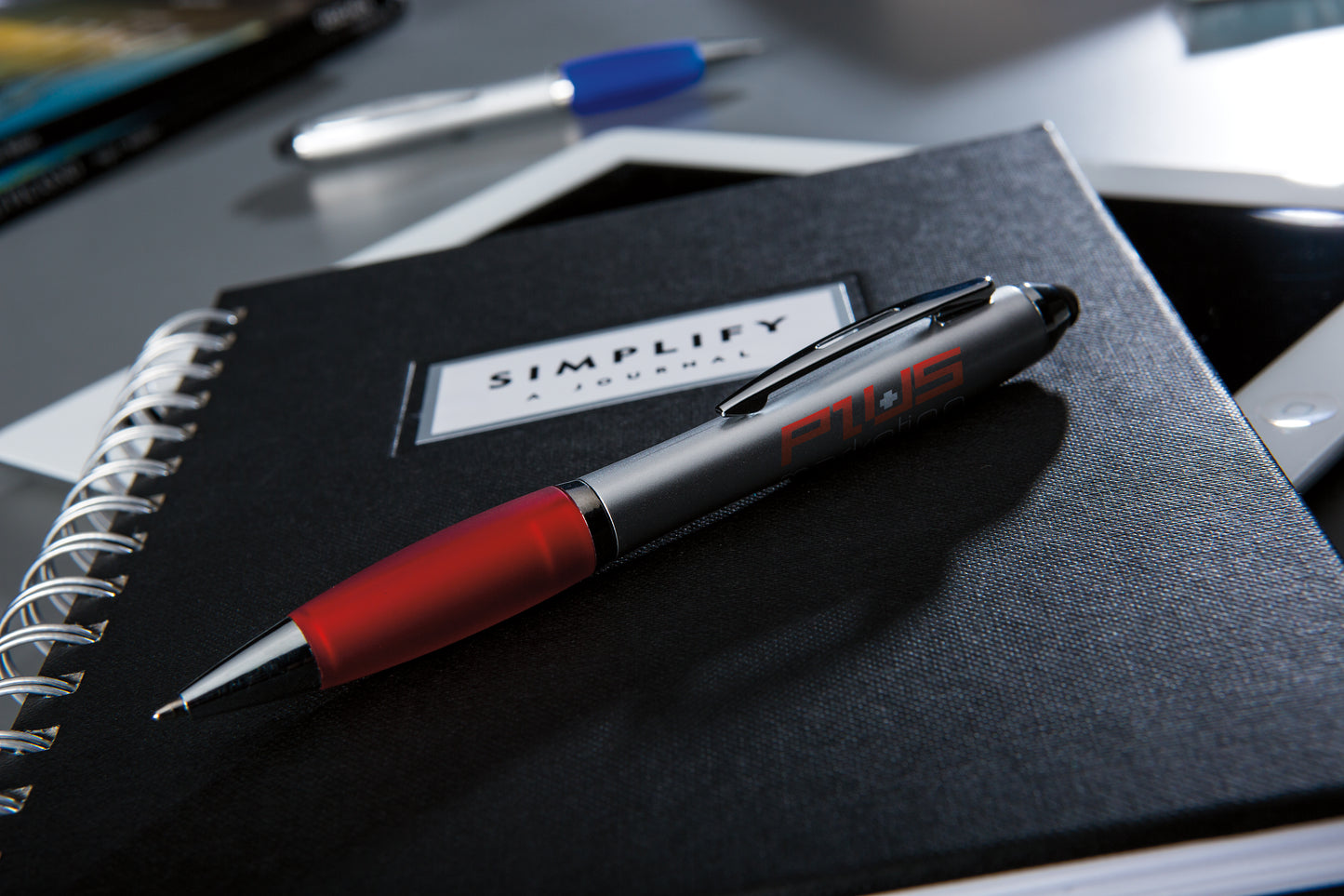 Black with Black Ink Good Value™ Ion Silver RABS Stylus Pen