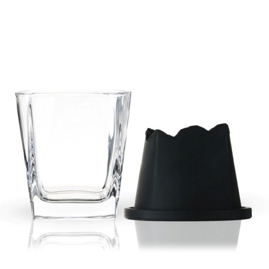 Viski® Glacier Mountain Ice Mold Rocks Glass Set