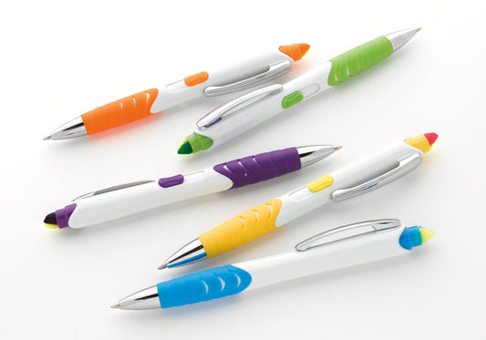 Front View of Blue Souvenir® Jalan Highlighter Pen Combo