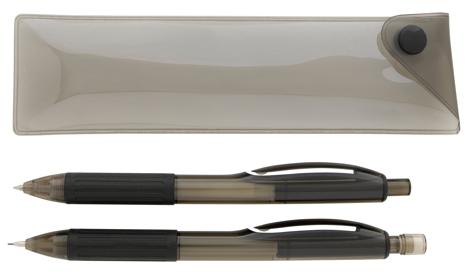 Front View of Black Good Value™ Cliff Gel Pen and Mechanical Pencil Set