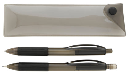Front View of Black Good Value™ Cliff Gel Pen and Mechanical Pencil Set