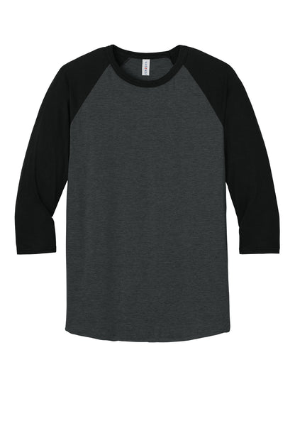 Jerzees Unisex Premium Blend Combed Ring Spun 3/4-Sleeve Raglan 560R