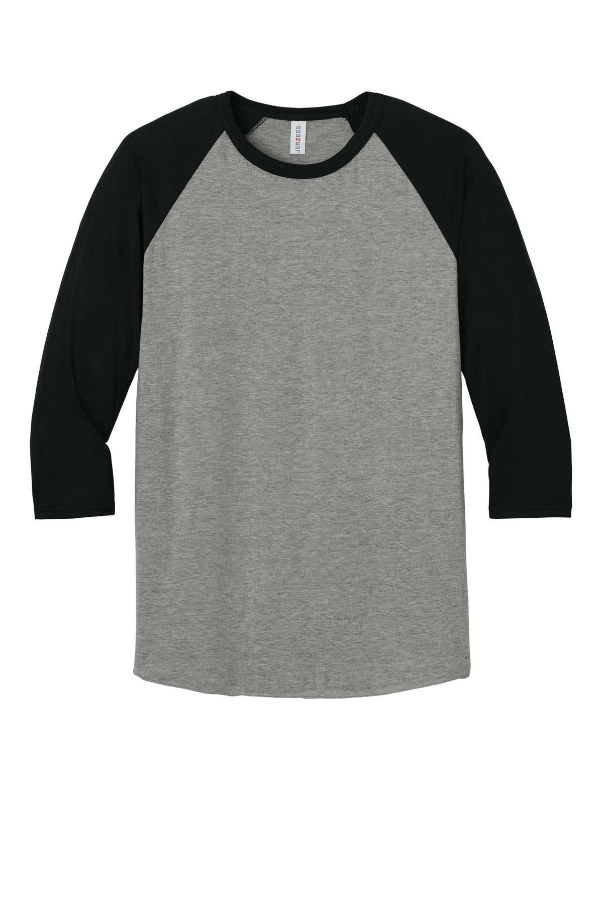 Jerzees Unisex Premium Blend Combed Ring Spun 3/4-Sleeve Raglan 560R