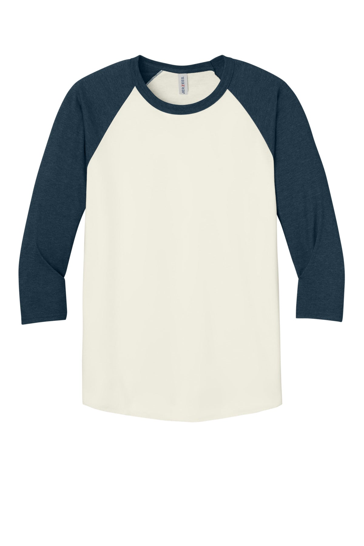Jerzees Unisex Premium Blend Combed Ring Spun 3/4-Sleeve Raglan 560R