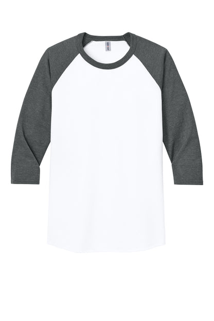 Jerzees Unisex Premium Blend Combed Ring Spun 3/4-Sleeve Raglan 560R