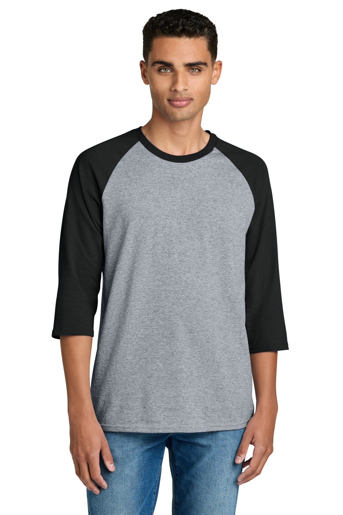 SanMar 5700_sportgreyblack_model_front.jpg
