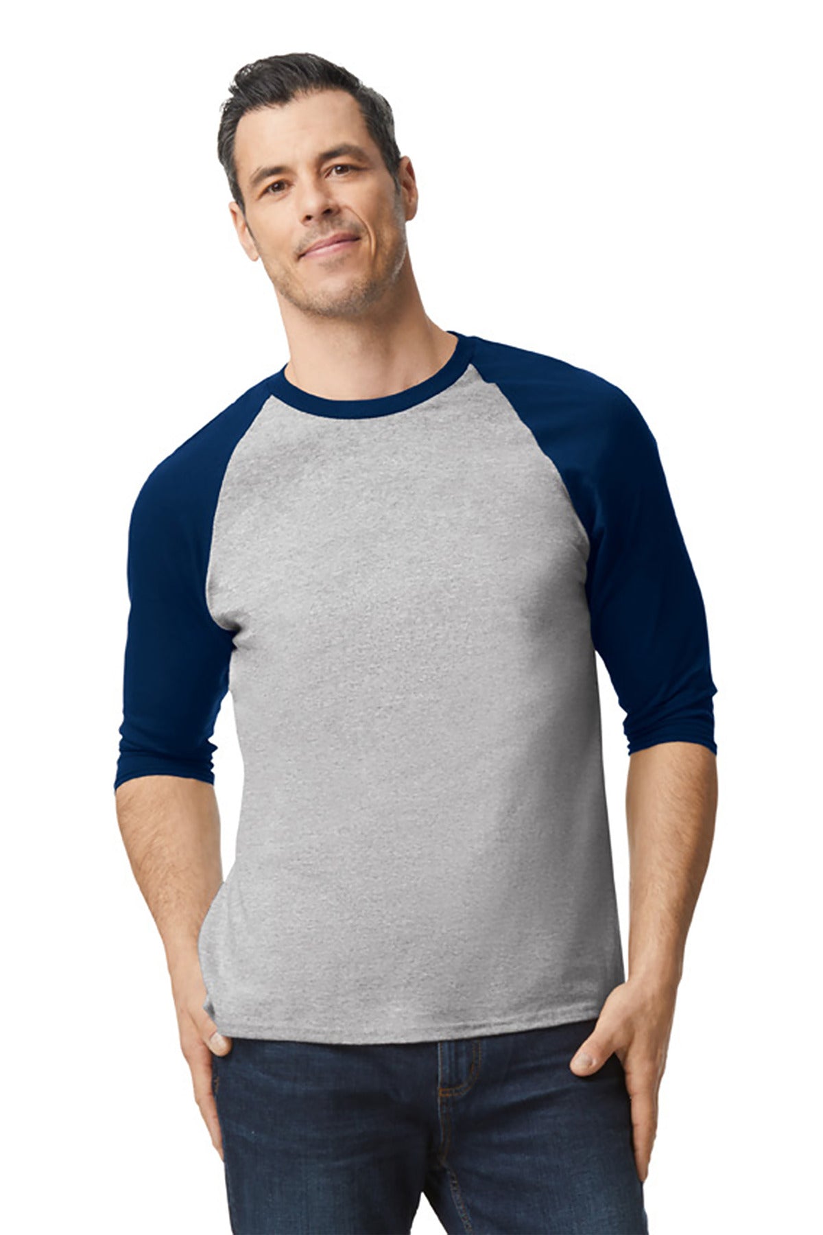 Gildan Heavy Cotton 3/4-Sleeve Raglan T-Shirt. 5700