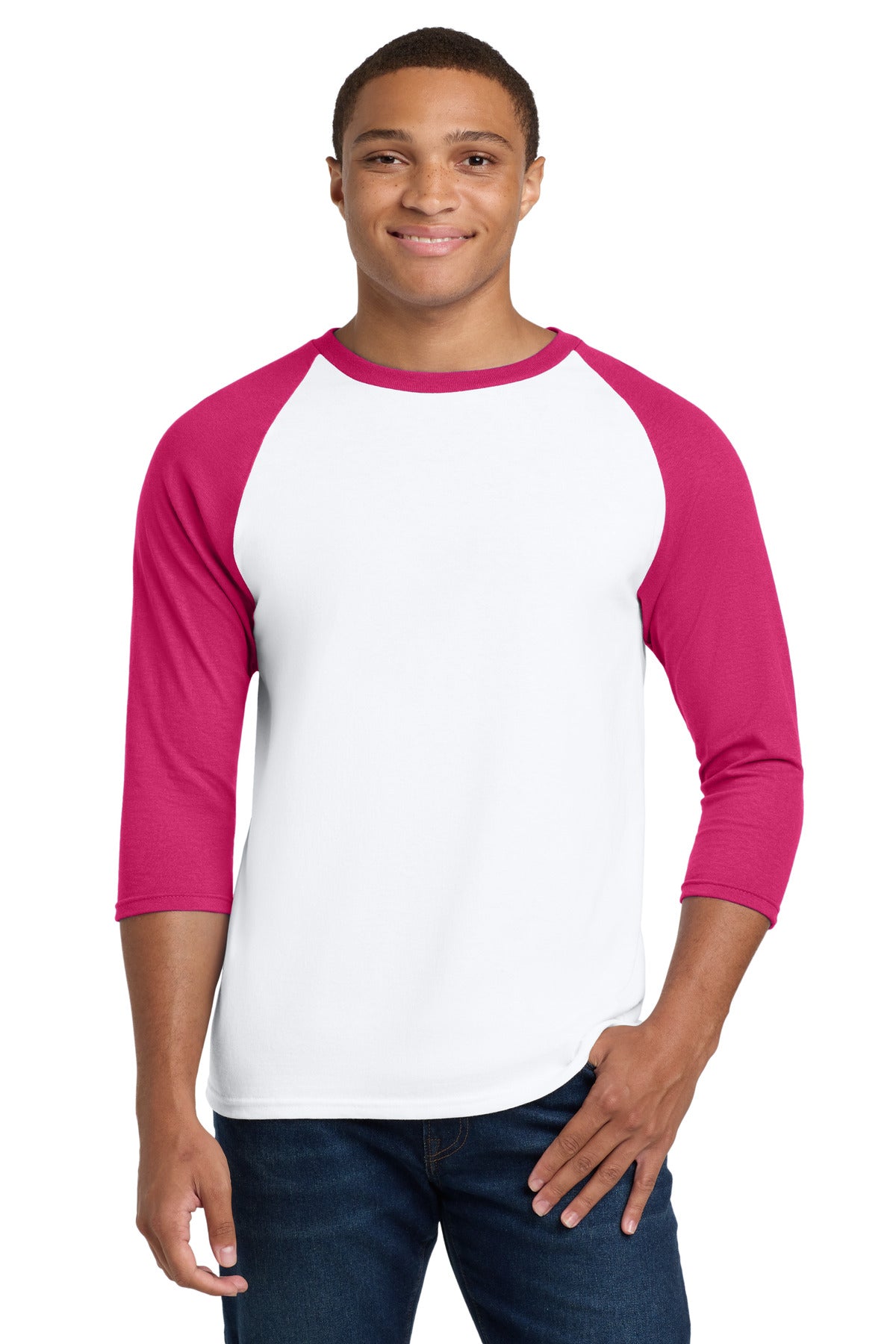 Gildan Heavy Cotton 3/4-Sleeve Raglan T-Shirt. 5700