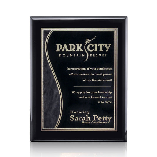 Oakleigh/Nobleton Plaque - Black Finish