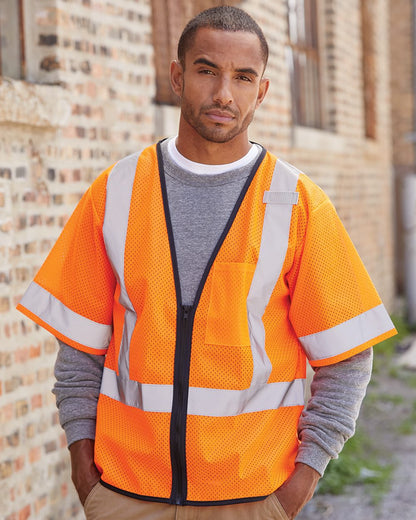 Unisex Economy Single Pocket Zipper Vest - 1567-1568