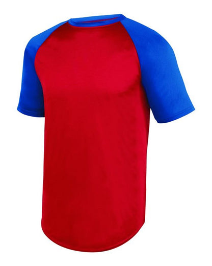 Youth Wicking Short Sleeve Baseball Jersey - 1509