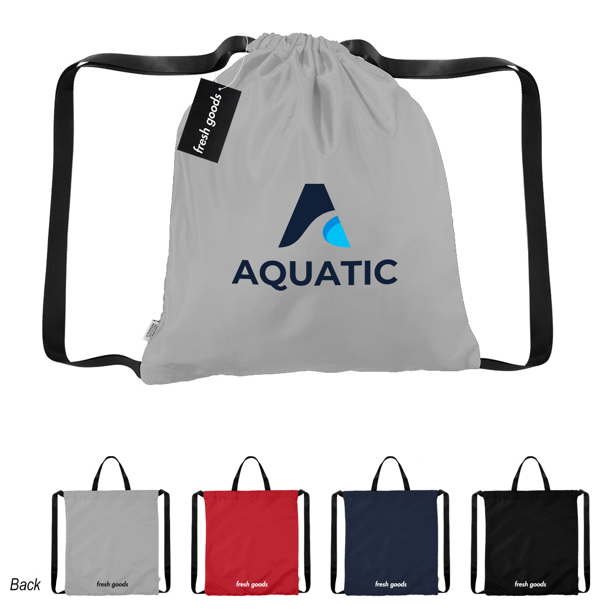 BLACK Fresh Goods Joel rPET Drawstring Tote Bag