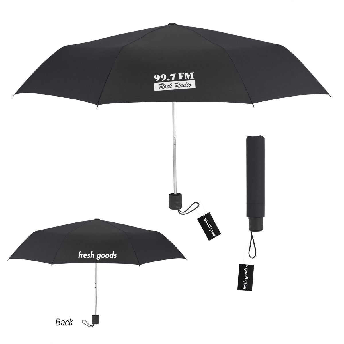 Fresh Goods 42" Arc Budget Telescopic Umbrella