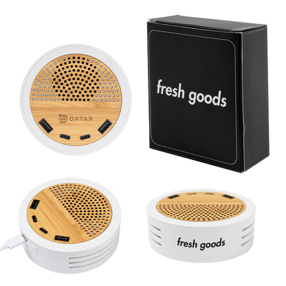 WHITE Fresh Goods rABS & Bamboo Speaker & Charger