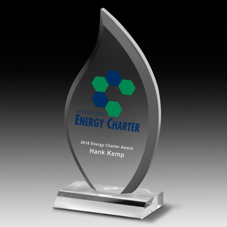 Multi-Faceted Acrylic Award (5" x 9 1/2" x 3/4") - 4 Color Process