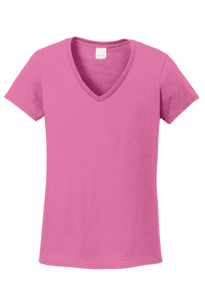 Gildan Women's Heavy Cotton 100% Cotton V-Neck T-Shirt. 5V00L