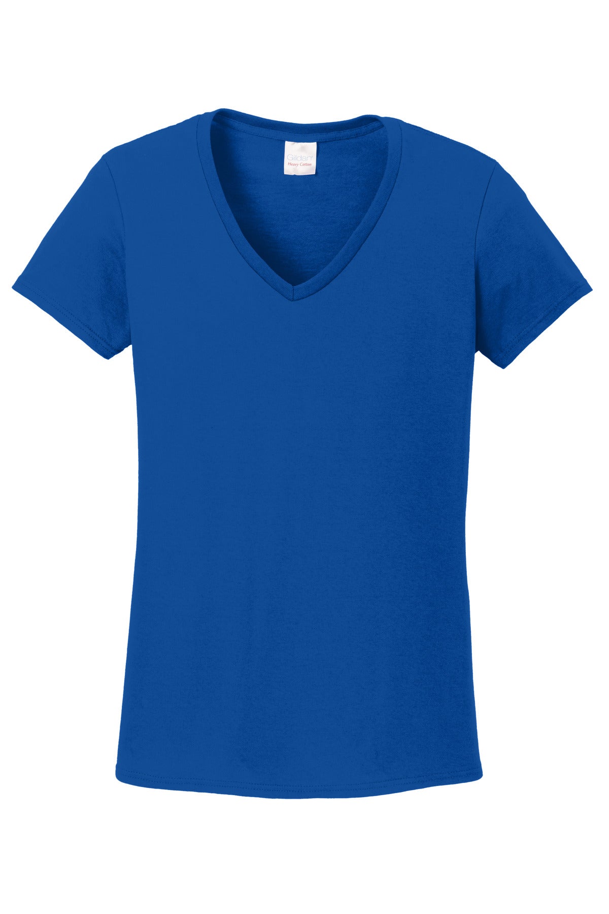 Gildan Women's Heavy Cotton 100% Cotton V-Neck T-Shirt. 5V00L