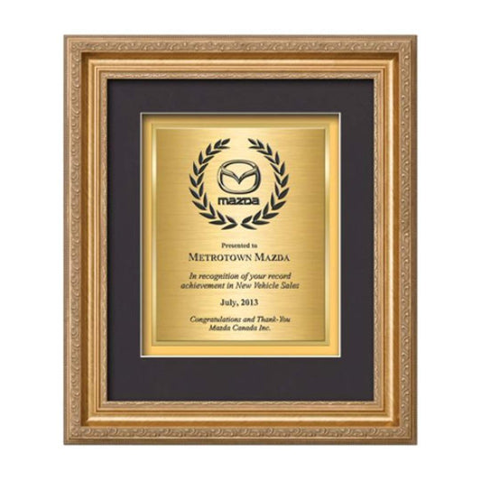 Regal Certificate TexEtch - Gold