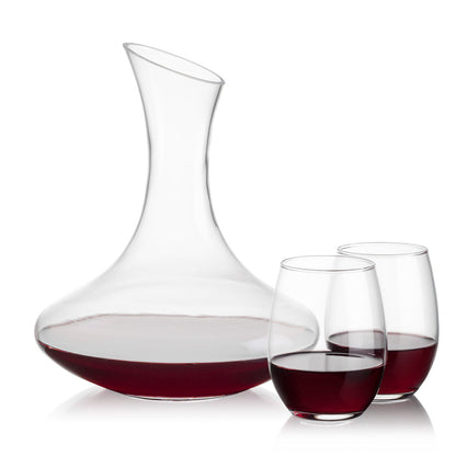 Hampton Carafe & Stanford Stemless Wine