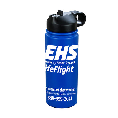 "MAUI" 19 oz Recycled RPET Powder Coated Double Wall Insulated Stainless Steel Tumbler With a Straw