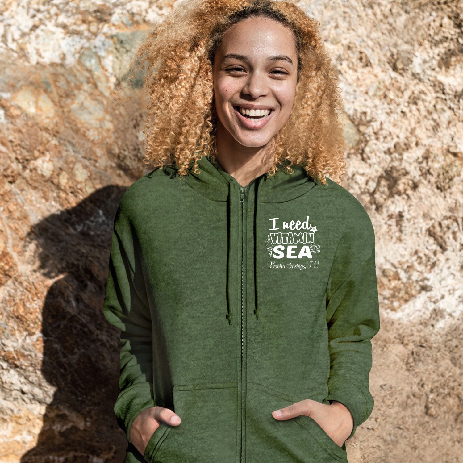 ADULT FULL ZIP VANTAGE HEATHER HOODIE - SCREEN