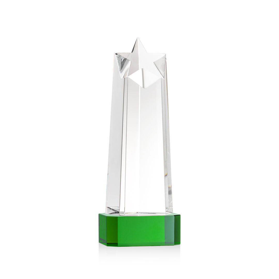 Delaware Star VividPrint™ Award on Base - Green