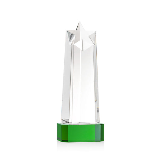 Delaware Star VividPrint™ Award on Base - Green