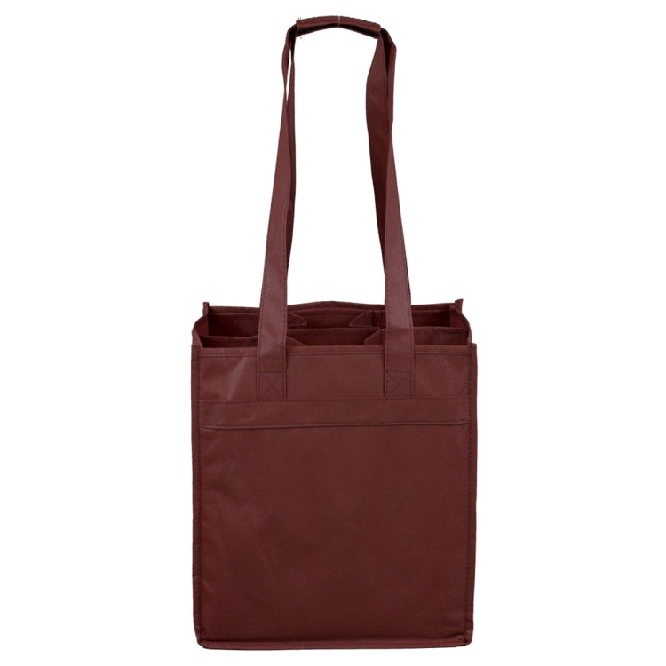 10"W x 11"H x 7”Gusset - "THE SONOMA" 6 Bottle Wine Tote Bag