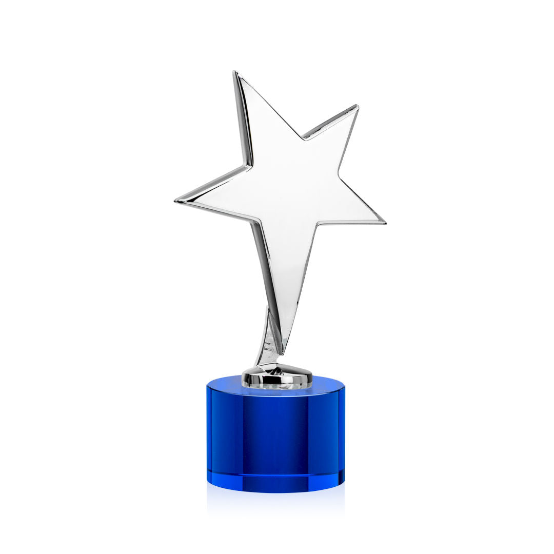 Tuscany Chrome Star on Marvel Base - Blue