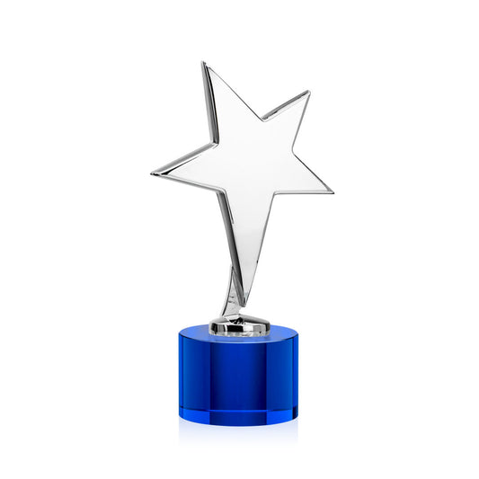 Tuscany Chrome Star on Marvel Base - Blue
