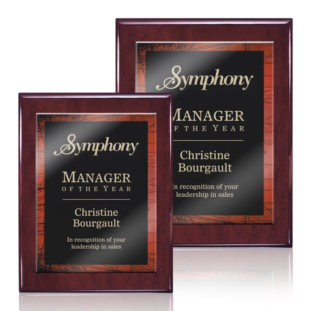Oakleigh/Caprice Plaque - Rosewood/Red