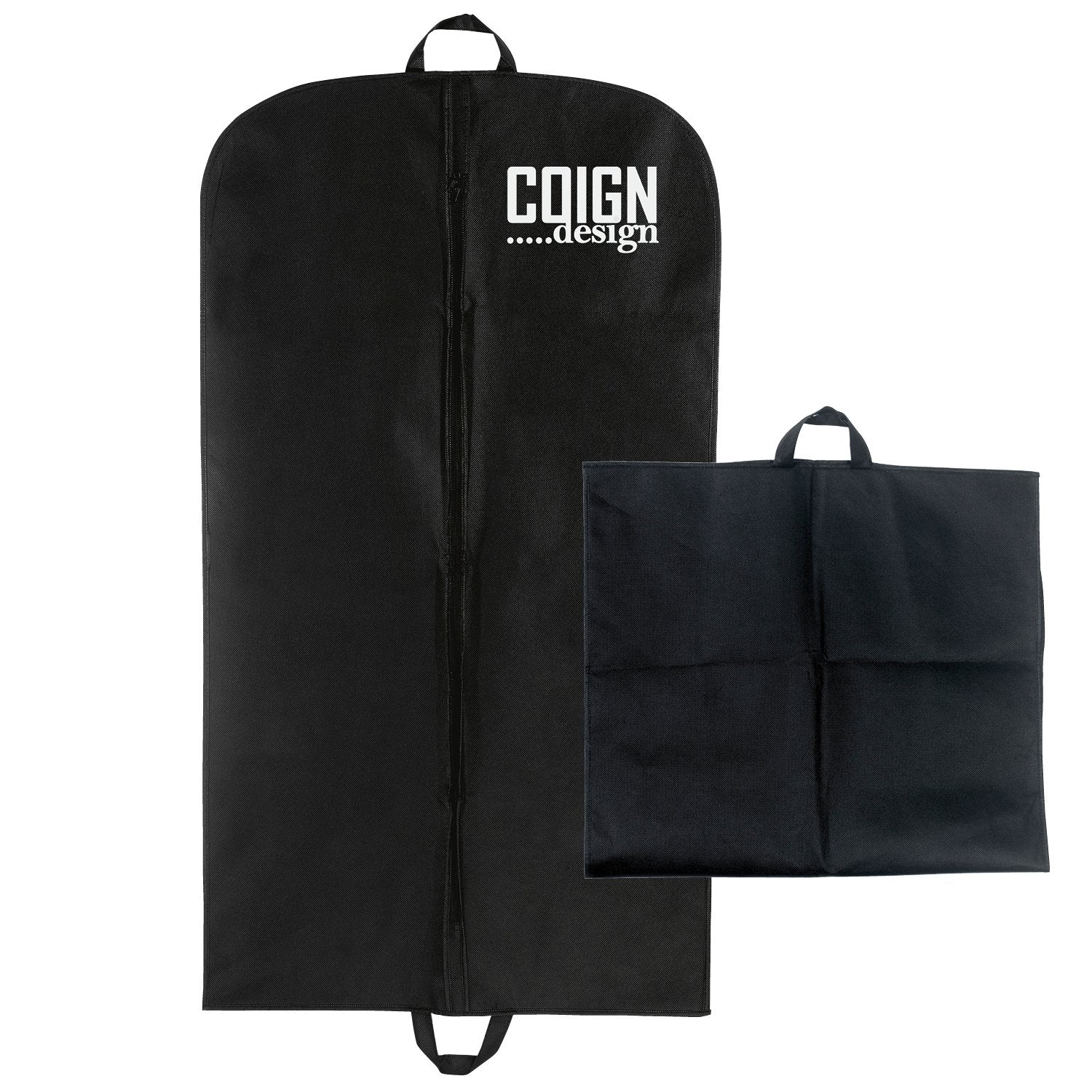 Front View of Black Good Value™ Basic Garment Bag