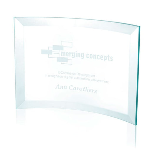 Front View of Jade JAFFA® Jade Crystal Scroll - Medium